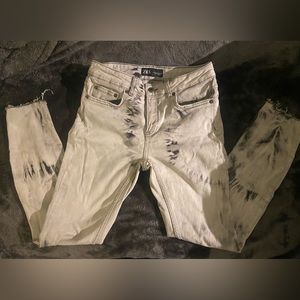Zara tie dye skinny jeans